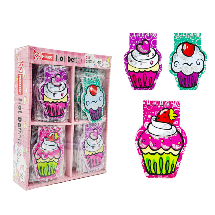 MİKRO NT-08 CUP CREAM NOT DEFTERİ 48Lİ