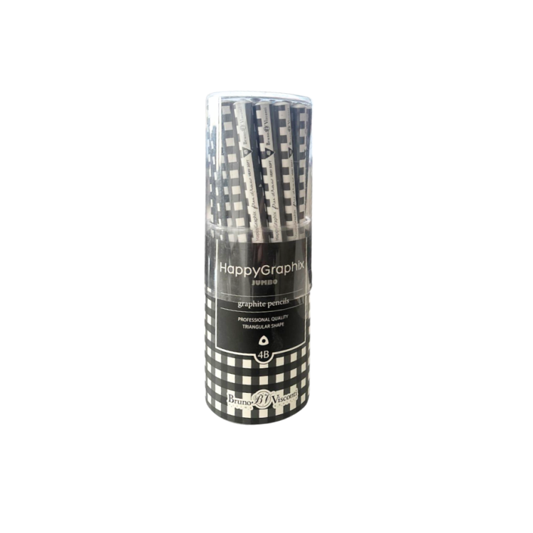 HAPPY GRAPHİX 21-0062-27 BLACK KURŞUN KALEM 4B 3,5MM KARE 30'LU PAKET