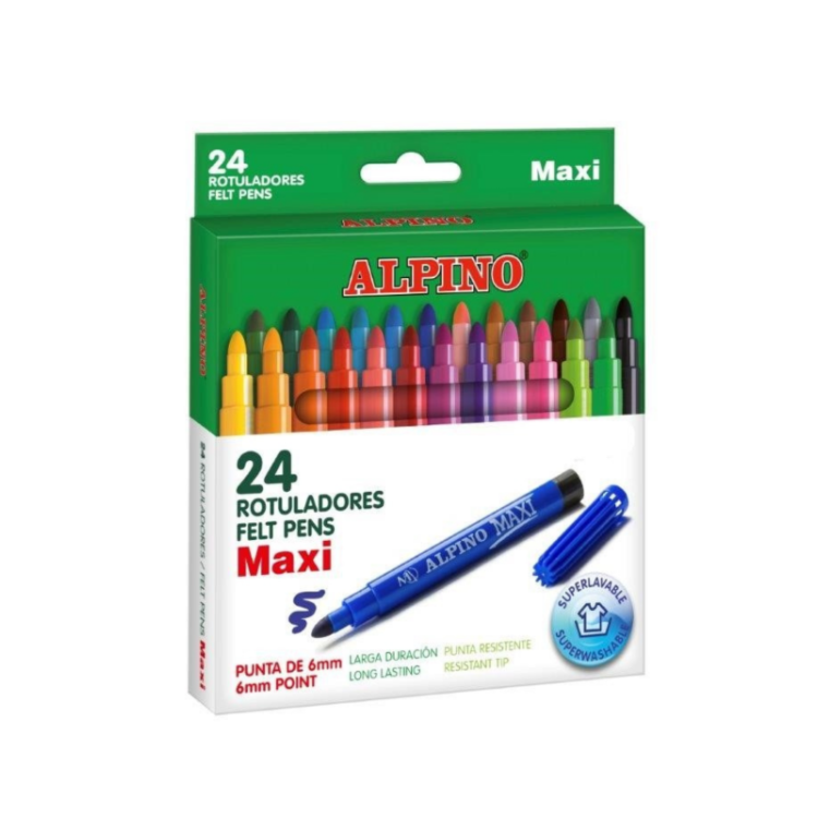 ALPINO AR-06 MAXI KEÇELİ KALEM 12 RENK 12Lİ