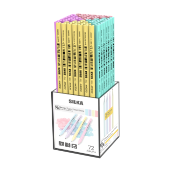SİLKA TSP-72 OCEAN PASTEL ÜÇGEN KURŞUN KALEM 144'LÜ *12