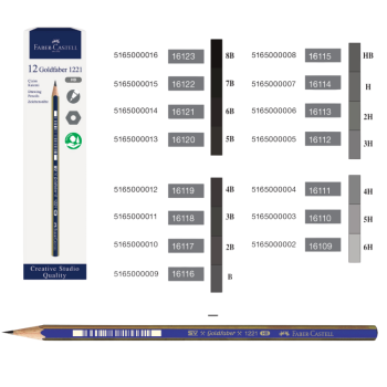 FABER C.GOLDFABER DERECELİ KALEM 8B 12'Lİ