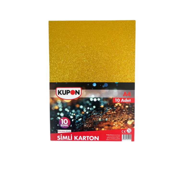 KUPON KFK-420 SİMLİ KARTON A4 10 RENK *100