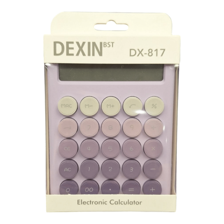 DEXIN MDX-817 RENKLİ HESAP MAKİNESİ*96