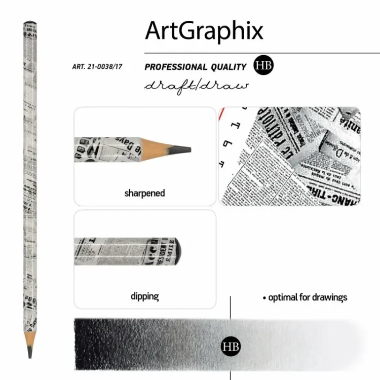 HAPPY GRAPHİX 21-0062-17 JUMBO KURŞUN KALEM 4B 3,5MM GAZETE 30LU PAKET