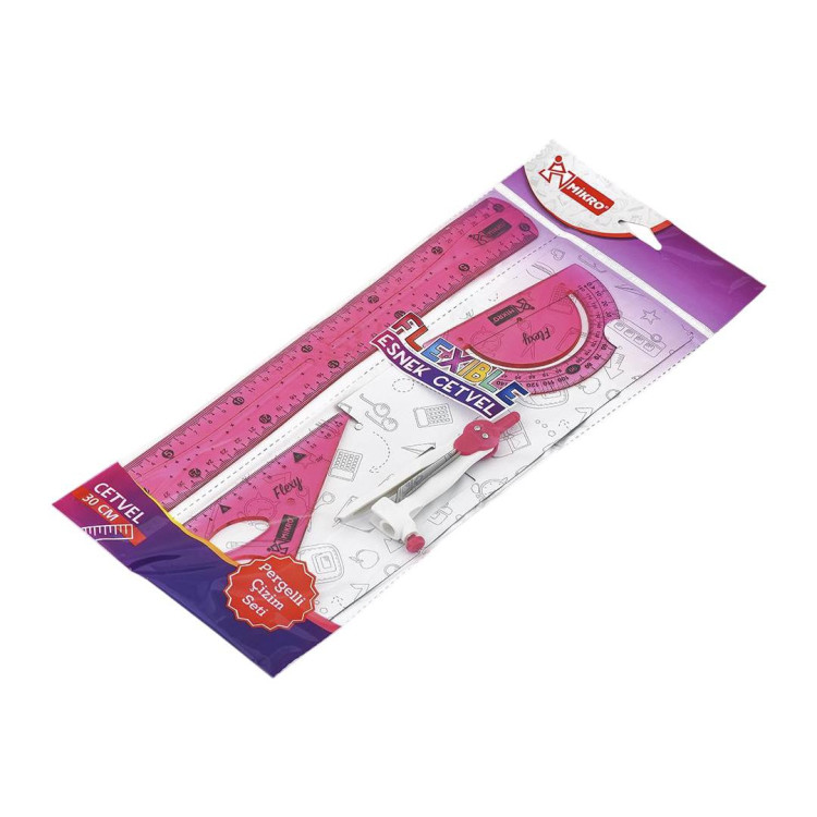 MİKRO FLP-04 ESNEK CETVEL 4 LÜ PERGELLİ ÇİZİM SETİ 24LÜ MİKRO FLP-04 ESNEK CETVEL 4 LÜ PERGELLİ ÇİZİM SETİ 24LÜ