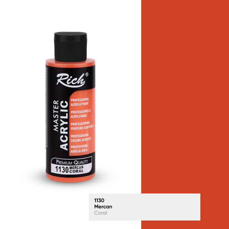 RİCH MASTER AKRİLİK BOYA MERCAN 120CC