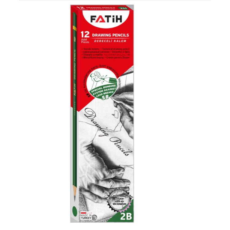 FATİH DERECELİ KALEM 2B 12Lİ *144