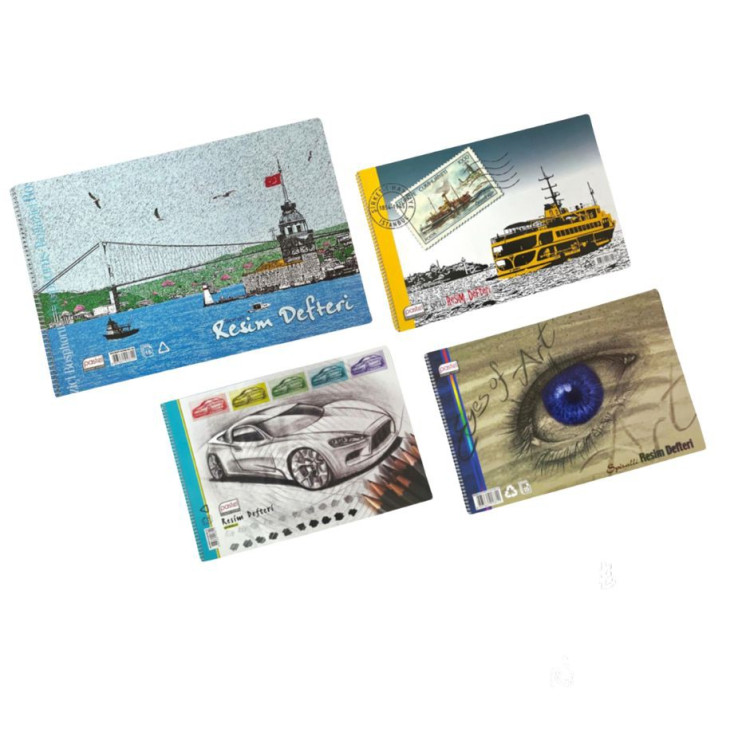 KARTON KPK. RESİM DEFTERİ 25*35 SPİRALLİ  * 12 $