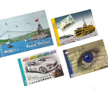 PASTEL KARTON KPK. RESİM DEFTERİ 25*35 SPİRALLİ * 12 >