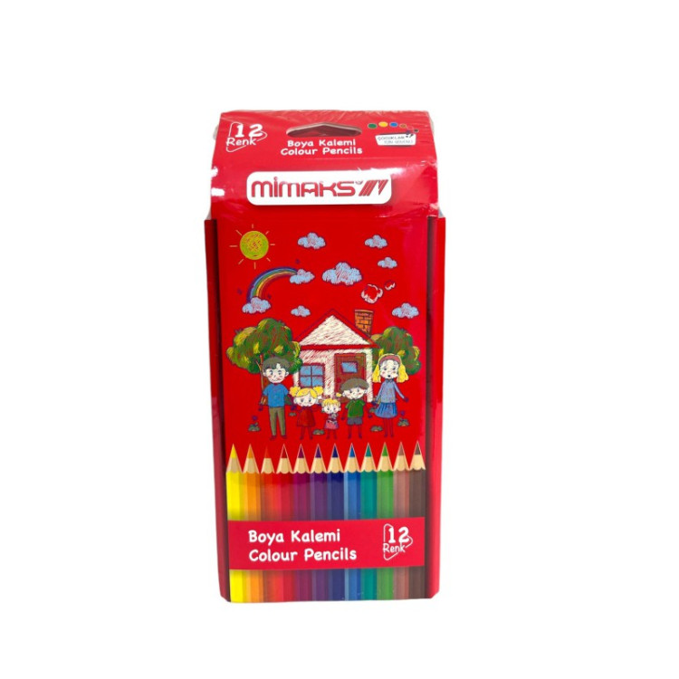 MİMAKS RKT-12  TAMBOY 12Lİ KURU BOYA  *12