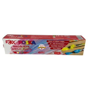 FCX FC-320 AKRİLİK BOYA 25ML 6 'LI*72 FCX FC-320 AKRİLİK BOYA 25ML 6 'LI*72