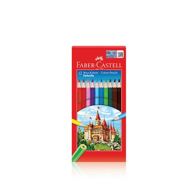 FABER C. 12 RENK TAM BOY  KURU BOYA 12Lİ *20