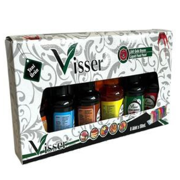 ALSA VİSSER 09011 GIDA BOYASI LİKİT ŞİŞE 6*50ML *24