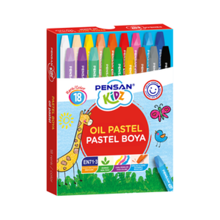PENSAN KİDZ PASTEL BOYA 18 RENK