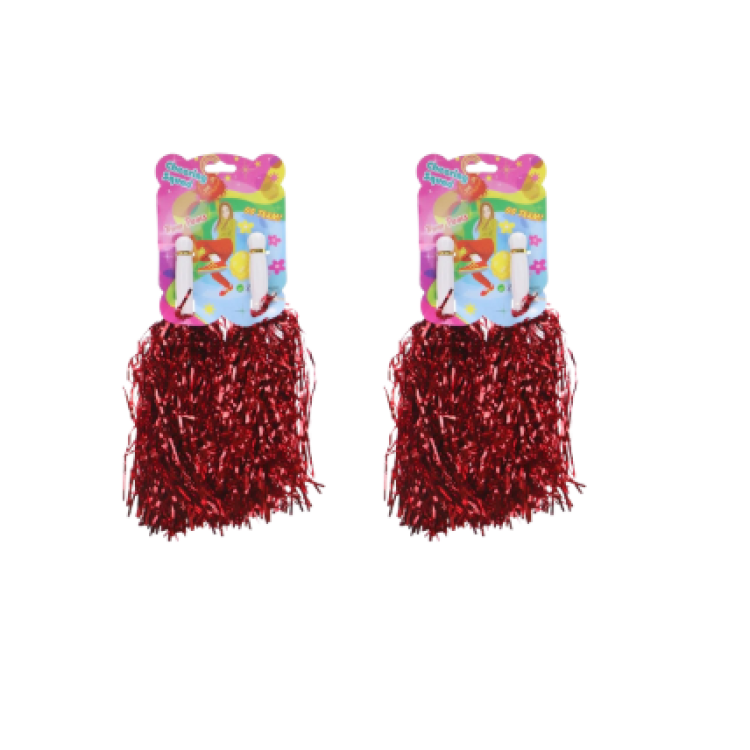 VAGON 4091 ÇİFTLİ KARNAVAL PONPON KIRMIZI 12Lİ*50 =