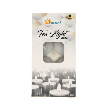 KSMART K-4252 BEYAZ MUM 8'Lİ *6 KSMART K-4252 BEYAZ MUM 8'Lİ *6