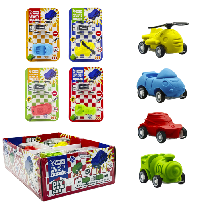 MİKRO NO.16123 ARABALI SİLGİ 12Lİ >