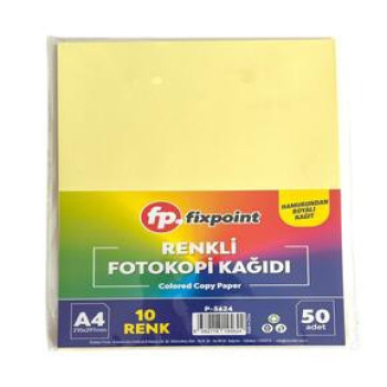 FİXPOİNT P-5624 RENKLİ A4 FOTOKOPİ KAĞIDI 50'Lİ*120 FİXPOİNT P-5624 RENKLİ A4 FOTOKOPİ KAĞIDI 50'Lİ*120