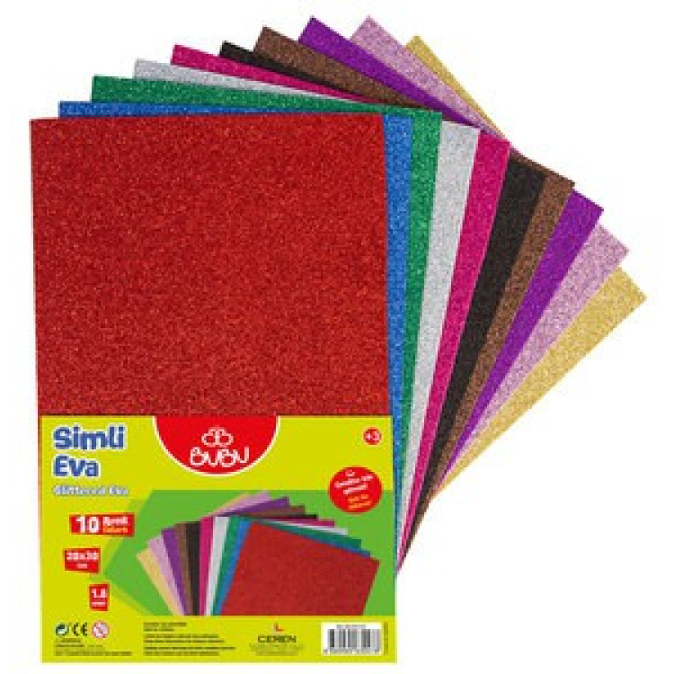 BUBU EVA BUBU-EV0037 SİMLİ EVA 10 RENK 20*30CM