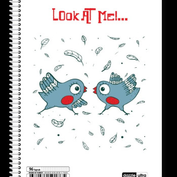 A-4 DAZZLE SPİRALLİ PP (4 RENK) ULTRA BEYAZ 72 YP ÇİZGİLİ *6