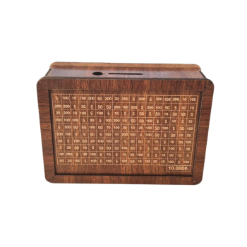 10BİN HEDEFLİ AHŞAP KUMBARA *56