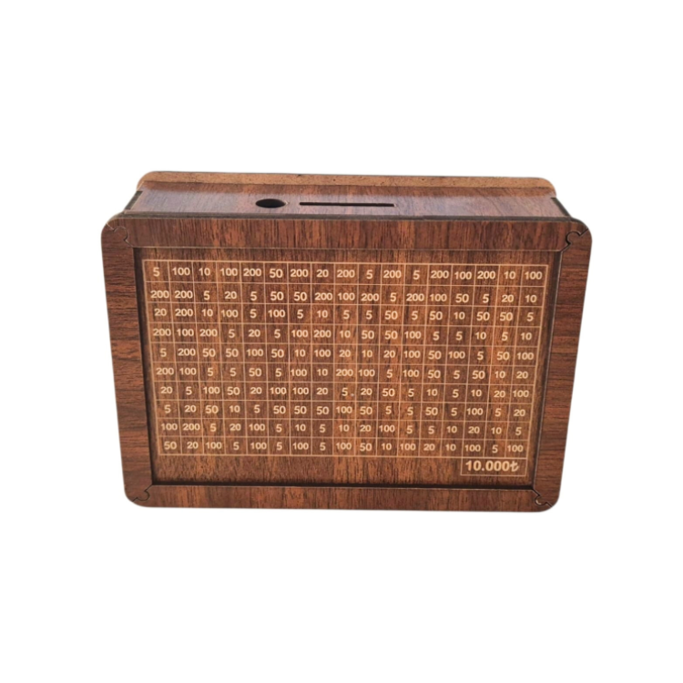 10BİN HEDEFLİ AHŞAP KUMBARA *56