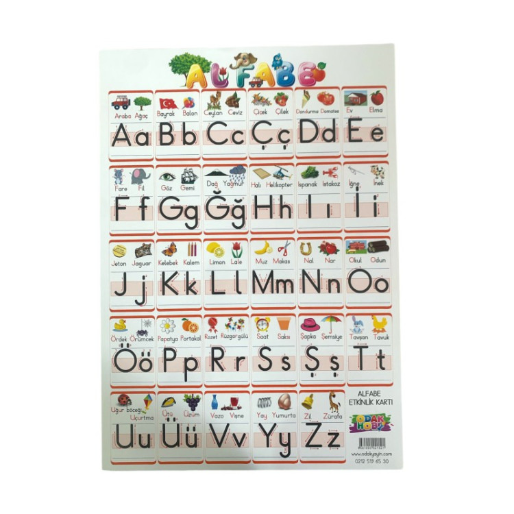 ODAK A4 YAZI ÇALIŞMA KARTI 10LU