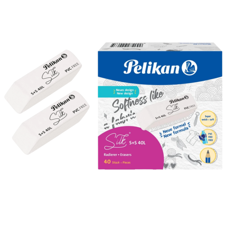 PELİKAN S+S 40L BEYAZ SİLGİ 40'LI PAKET