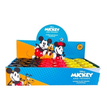 MINNIE&MICKEY HAZNELİ 40570B ÇİFT BIÇAKLI KALEMTRAŞ 24'LÜ ^ *192 >