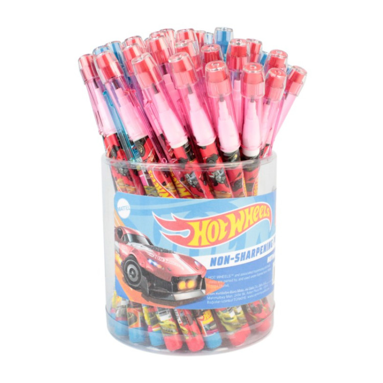 KAMP.CEM HW-5804 HOTWHEELS GEÇMELİ KALEM 50 Lİ ^