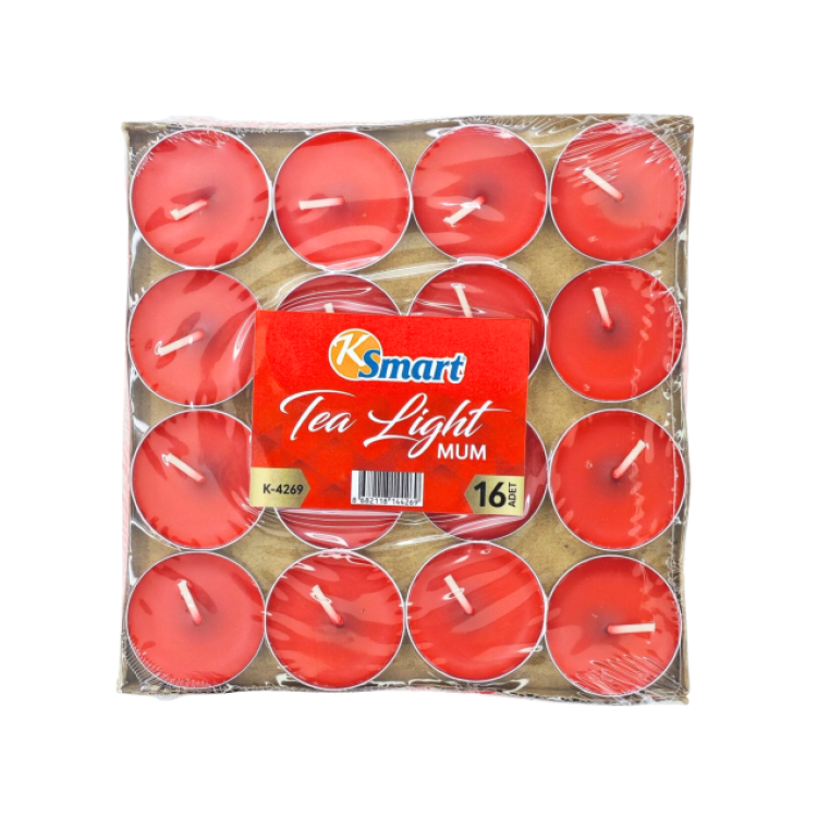 KSMART K-4269 KIRMIZI MUM 16LI *120