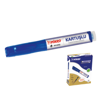 MİKRO MR-6019 KARTUŞLU TAHTA KALEMİ  MAVİ 12Lİ*96 >