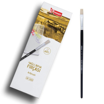 MİKRO MF-2058 YAĞLI BOYA FIRÇASI NO:0 12'Lİ PAKET