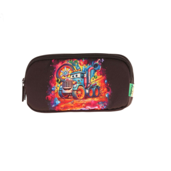 KAUKKO KIDS&LOVE 3 BÖLMELİ KALEM ÇANTASI(LAYER TRUCK)