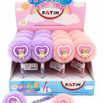 FATİH 58159 PUFFY FRIENDS YUMURTLAYAN KALEM 12'Lİ