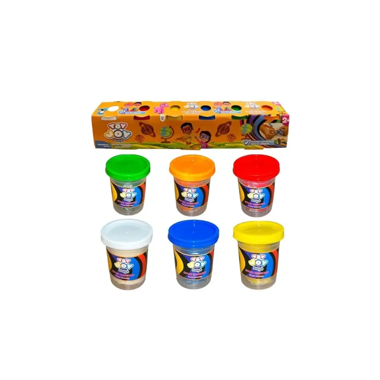 TOY JOY 6 RENK 50GR MİNİ  OYUN HAMURU*24*****