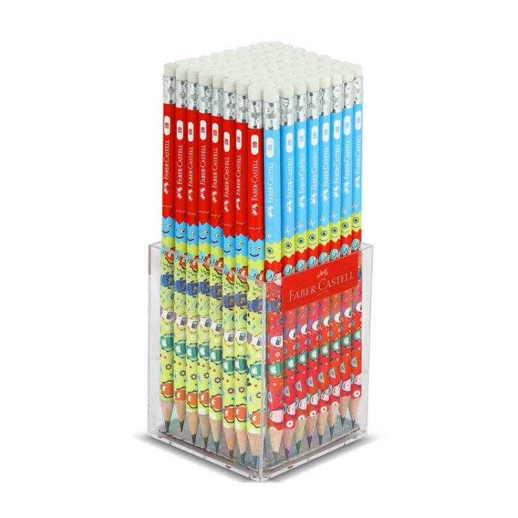 FABER CASTELL ROBOT KURŞUN KALEM SİLGİLİ 2B 72‘Lİ PK (FSC)