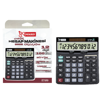 MİKRO CL-8797 DİGİTAL HESAP MAKİNESİ (12DİGİT-100 STEPS) MİKRO CL-8797 DİGİTAL HESAP MAKİNESİ (12DİGİT-100 STEPS)