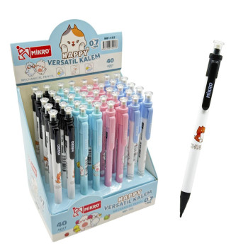 MİKRO MP-152 HAPPY VERSATİL KALEM 0.7MM 40'LI MİKRO MP-152 HAPPY VERSATİL KALEM 0.7MM 40'LI