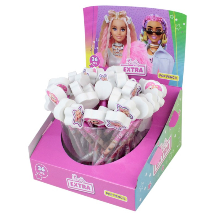 BARBİE B-741 SİLGİLİ GEÇMELİ KALEM 36LI PAKET ^