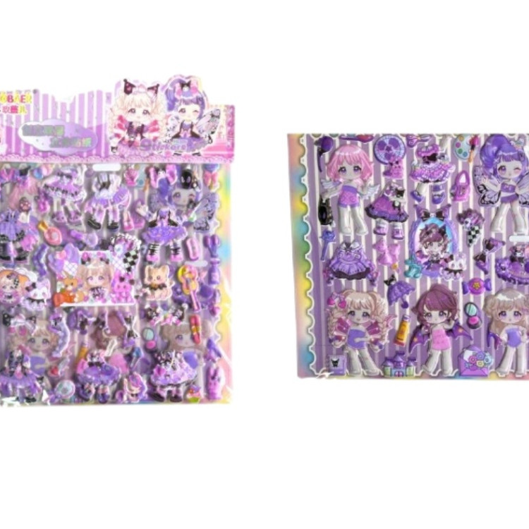 VAGON C-1606 KIYAFET GİYDİRMELİ STİCKER 10Lİ