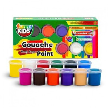 FUNNY KIDS GUAJ BOYA 12'Lİ*36 FUNNY KIDS GUAJ BOYA 12'Lİ*36
