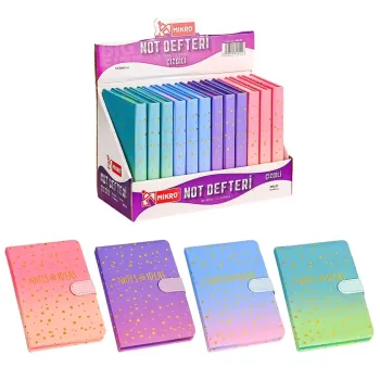 MİKRO MG-01 STANDLI ÇİZGİLİ NOT DEFTERİ 12'Lİ