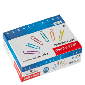 MİMAKS R-30 RENKLİ ATAŞ NO:3 48'Lİ *18 MİMAKS R-30 RENKLİ ATAŞ NO:3 48'Lİ *18
