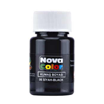 NOVA COLOR NC-164 KUMAŞ BOYASI ŞİŞE SİYAH 12'Lİ *24 NOVA COLOR NC-164 KUMAŞ BOYASI ŞİŞE SİYAH 12'Lİ *24
