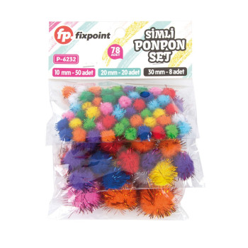 FİXPOİNT P-6232 PONPON SİMLİ 78'Lİ 12 PAKET *20 FİXPOİNT P-6232 PONPON SİMLİ 78'Lİ 12 PAKET *20