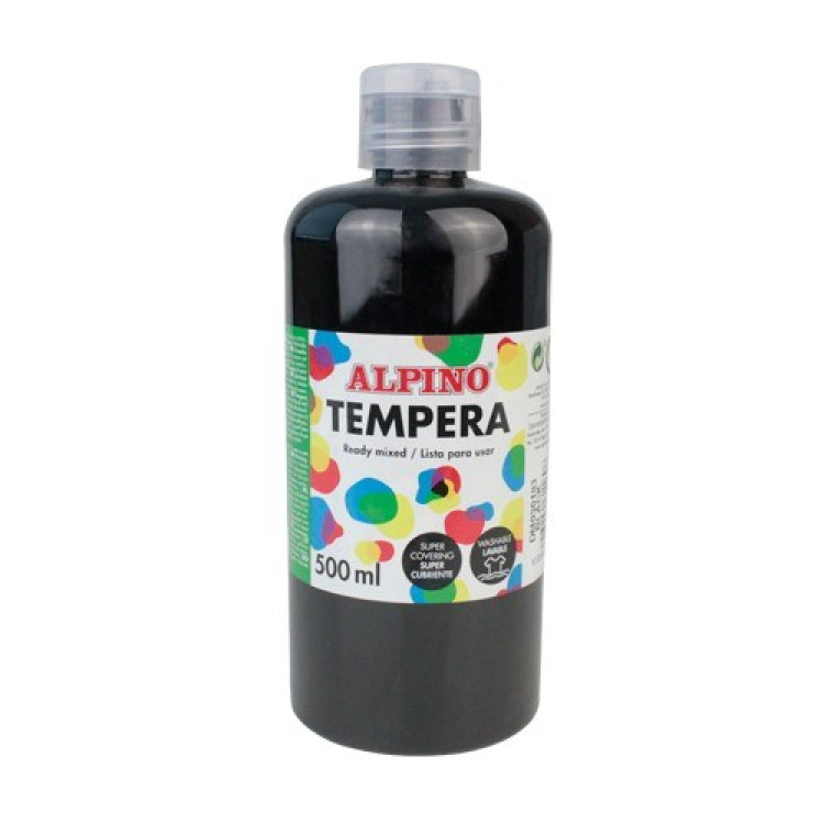 ALPINO DM-030183 TEMPERA SULUBOYA 500ML-SİYAH