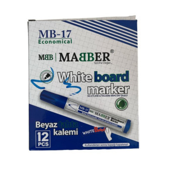 MABER MB-17 EKONOMİK TAHTA KALEMİ 12'Lİ MAVİ