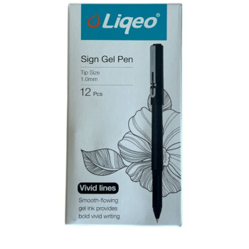 LİQEO 7010 SİGN JEL PEN İMZA KALEMİ 1,0MM SİYAH 12'Lİ LİQEO 7010 SİGN JEL PEN İMZA KALEMİ 1,0MM SİYAH 12'Lİ