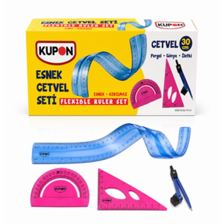 KUPON KFC-01 ESNEK CETVEL SETİ 30CM 24'LÜ *12